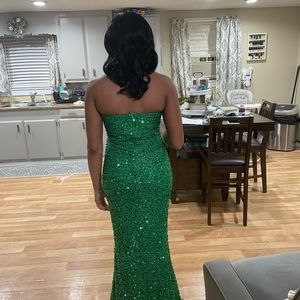 Statement Green formal dress